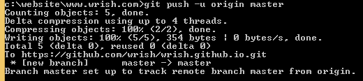 Branch master set up to track remote branch master from origin